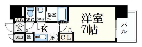 プレサンス名古屋STATIONサティナの物件間取画像